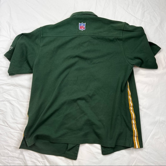 Vintage NFL Team Apparel Green Bay Packers Logo Shirt M Reebok Play Dry L040522 - Picture 2 of 4